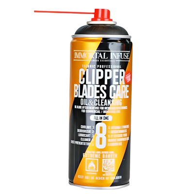 Immortal Kjøle, Rense & Smøre Blade Spray 8w1 for Hårklipper